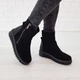 Ботинки женские с мехом Woman's heel 36 черные (О-855) - изображение 1