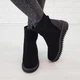 Ботинки женские с мехом Woman's heel 36 черные (О-855) - изображение 3