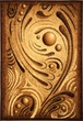 Ковер Karat Gold 352/12 0.60x1.10 м прямоугольный коричневый - изображение 1