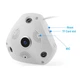 Панорамная купольная камера видеонаблюдения DVR VR360 IPC CAMERA 1317VR WIFI A13 - изображение 3