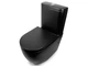 Унітаз-компакт NEWARC Modern Rectangular 3822B-M з сидінням Soft Close дюропластів + бачок чорний матовий (3822B-M) - зображення 9