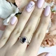 Серебряное кольцо с натуральным сапфиром 1.055ct, вес изделия 2,2 гр (2000495) - изображение 3