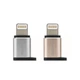 Перехідник Visual RA-USB2 microUSB(F) to Lightning(M) Gold Remax 340906 - зображення 2