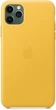 Панель Apple Leather Case для Apple iPhone 11 Pro Max Meyer Lemon (MX0A2) - зображення 4