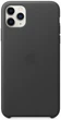 Панель Apple Leather Case для Apple iPhone 11 Pro Max Black (MX0E2) - зображення 2