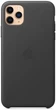 Панель Apple Leather Case для Apple iPhone 11 Pro Max Black (MX0E2) - зображення 4