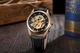 Мужские часы Forsining Dragon Gold Leather (FSG8151M3G2) - изображение 8