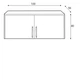 Надбудова для шафи Smart Meblar 100x40x56 (SRN3) 065750 - зображення 3