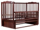 Кровать Babyroom Веселка маятник, откидной бок DVMO-2 бук тик - зображення 2