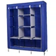 Складной тканевый шкаф для одежды HCX AG Storage Wardrobe 88130 на 3 секции Cyan - изображение 3