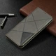 Чехол-книжка с кармашками UniCase Geometric Pattern для Xiaomi Redmi Note 7 / Note 7 Pro - Grey - изображение 5