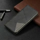 Чехол-книжка с кармашками UniCase Geometric Pattern для Xiaomi Redmi Note 7 / Note 7 Pro - Black - изображение 5