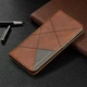 Чохол-книжка з кишеньками UniCase Geometric Pattern для Xiaomi Redmi Note 7 / Note 7 Pro - Coffee - зображення 5