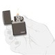 Зажигалка Zippo 150ZL Zippo Logo черная - изображение 3