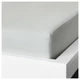 Простыня на резинке IKEA (ИКЕА) NATTJASMIN 160х200см светло-серая (503.374.34) - зображення 2