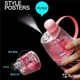 Спортивна фітнес спреєр Пляшка New B. Pink (New Button Bottle) 600 мл з розпилювачем, шкалою і дозатором - зображення 2
