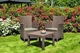 Комплект садових меблів Rosario balcony set капучіно - пісок Allibert 8711245130446 - зображення 2