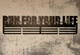 Медальница "E-Trophy" Run for your life Стальная(черный) - изображение 1