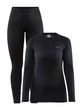 Комплект жіночої термобілизни Craft Core Warm Baselayer Set Woman (1909708-999000) Чорний 2XL - зображення 1