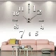 Часы настенные 3D "DIY CLOCK" от 60 до 120см Silver (ZH213-S) - изображение 1