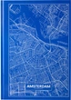 Книга канцелярская Axent Maps Amsterdam А4 в твердой обложке 96 листов в клетку Голубая (8422-507-A) - изображение 1