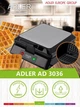 Вафельница Adler AD 3036 - изображение 1
