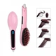 Электрическая расческа-выпрямитель утюжок для волос Fast Hair Straightener HQT-906 с LED дисплеем Pink - изображение 6