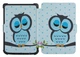 Обложка Primo для электронной книги Pocketbook 606 / 616 / 627 / 628 / 632 / 633 Slim - Owl Primo голубой|черный - изображение 1