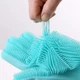 Силиконовые перчатки для уборки и мытья посуды Magic Silicone Gloves Бирюзовые HMD 91-8722182 - изображение 3
