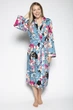 Халат женский Cyberjammies Hannah 4729 14 L Бирюзовый с цветочным принтом (5051877335561) - изображение 2