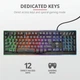 Клавіатура Trust GXT 860 Thura Semi-mechanical RGB Black (21839) USB - зображення 6
