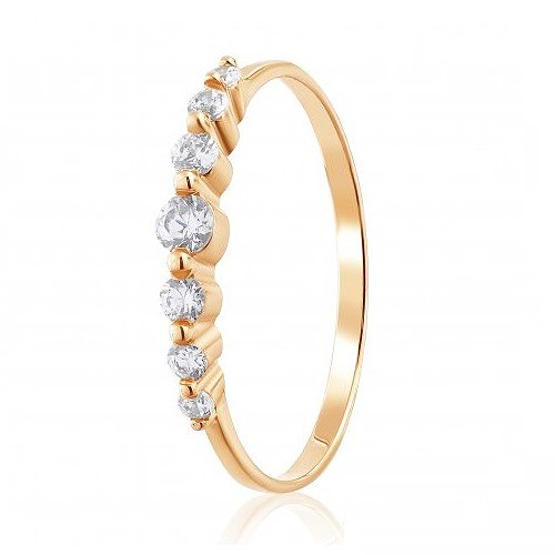

Кольцо из красного золота с Swarovski Zirconia 1511611, размер 15