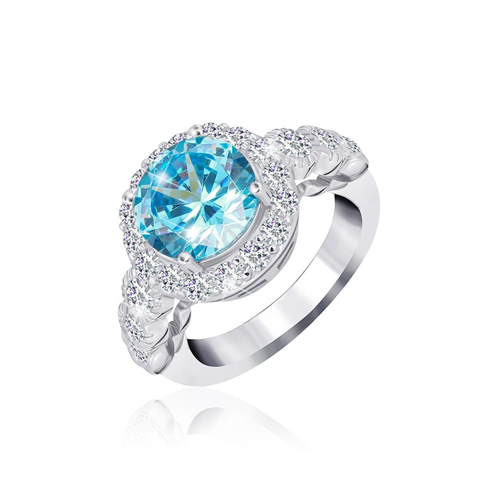 

Серебряное кольцо Silvex925 19.7 мм с фианитом (вес 4.4 г) модели КК2ФТ/388-П