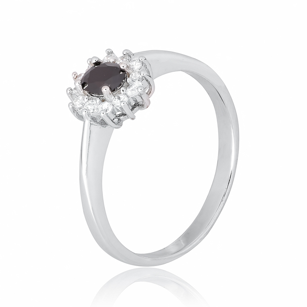 

Серебряное кольцо Silvex925 18.7 мм с фианитом (вес 2.3 г) модели КК2ФО/375-М