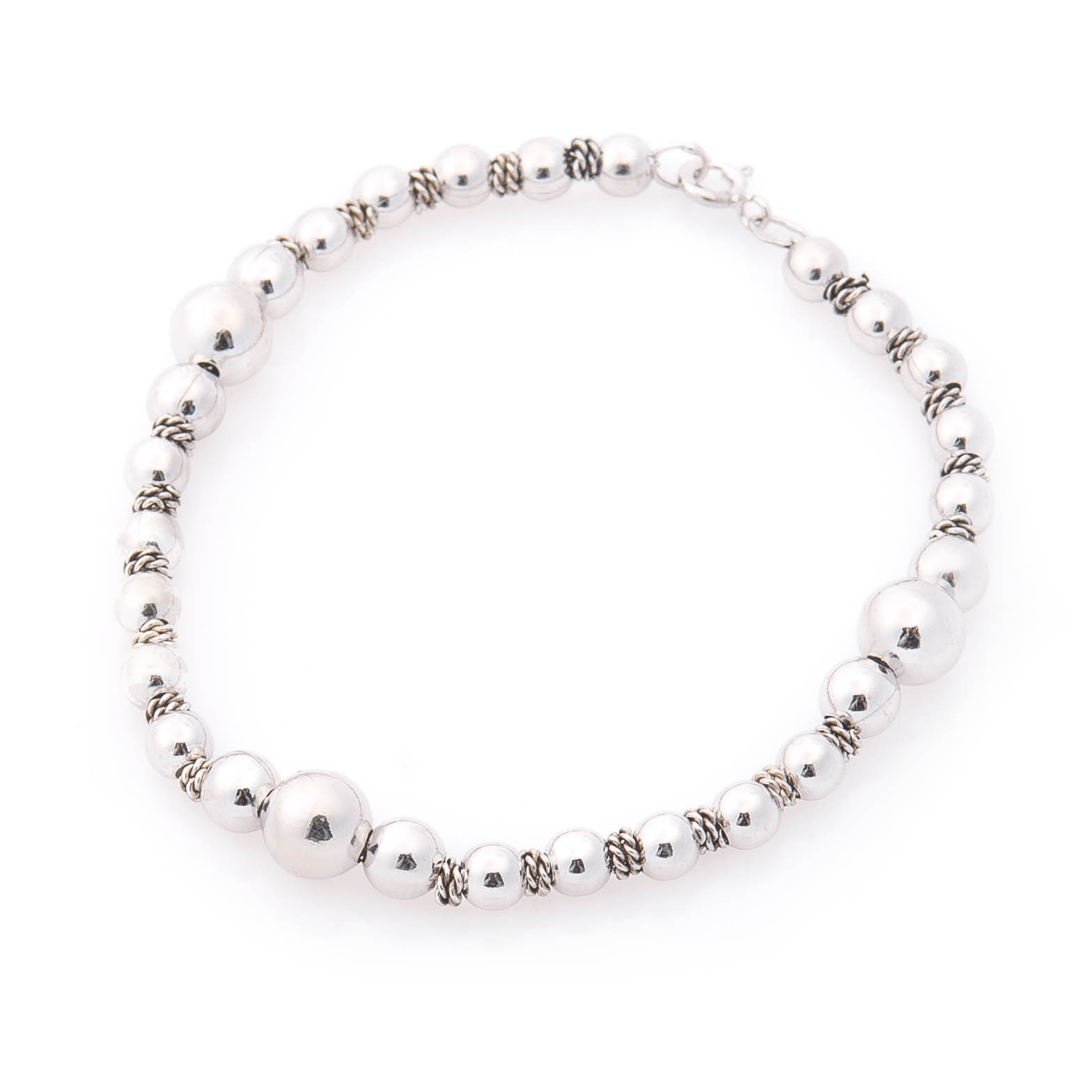 

Серебряный браслет S-ONIKS с шариками 20 см (14.8 г) модели 141304-14,8-20