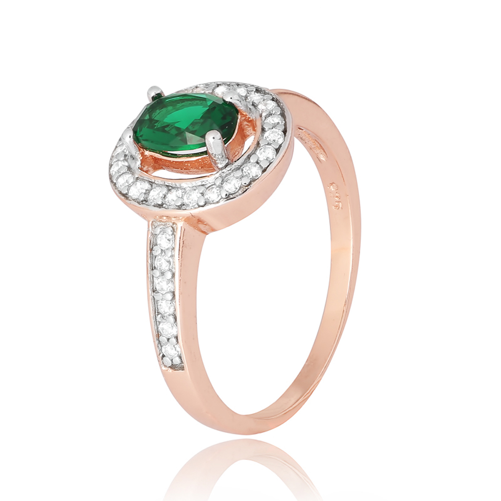 

Серебряное кольцо Silvex925 16.5 мм с фианитом (вес 3.3 г) модели КК3ФИ/482-Д