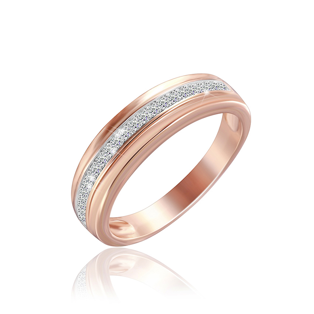 

Серебряное кольцо Silvex925 18.1 мм с фианитом (вес 2.5 г) модели КК3Ф/226-К