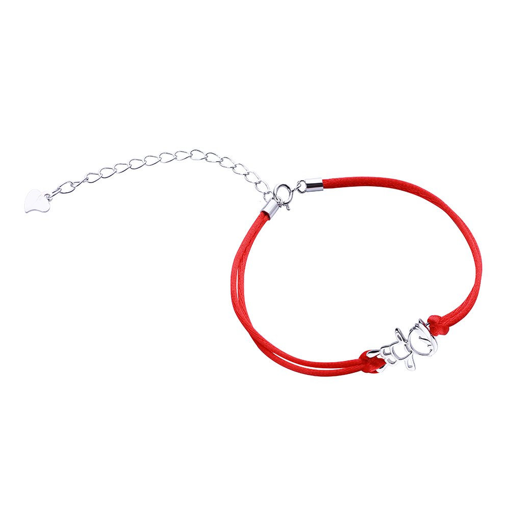 

Серебряный браслет (красная нить) Silvex925 17+4 ±2 см (вес 1.5 г) модели Б2К/911