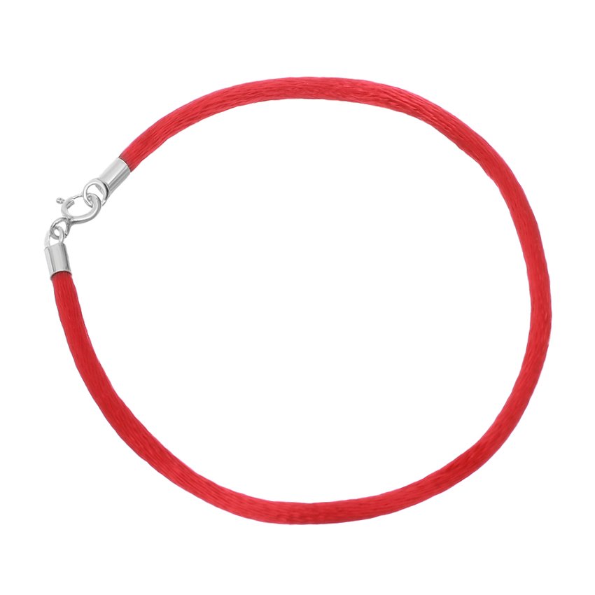 

Серебряный браслет (красная нить) Silvex925 19 см из шелка (вес 0.7 г) модели 898К 3/19