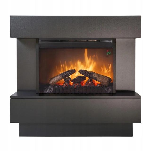 

Электрокамин с порталом OptiFlame - Avalone Черный Mатовый