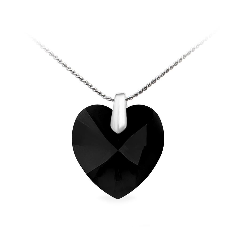 

Кулон c цепочкой KOBI Heart со Swarovski 18 мм модели 7430-9241-96