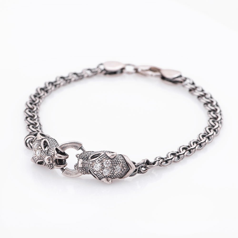 

Серебряный браслет S-ONIKS «Пантера» 22 см с фианитом (15 г) модели 14426-15,0-22