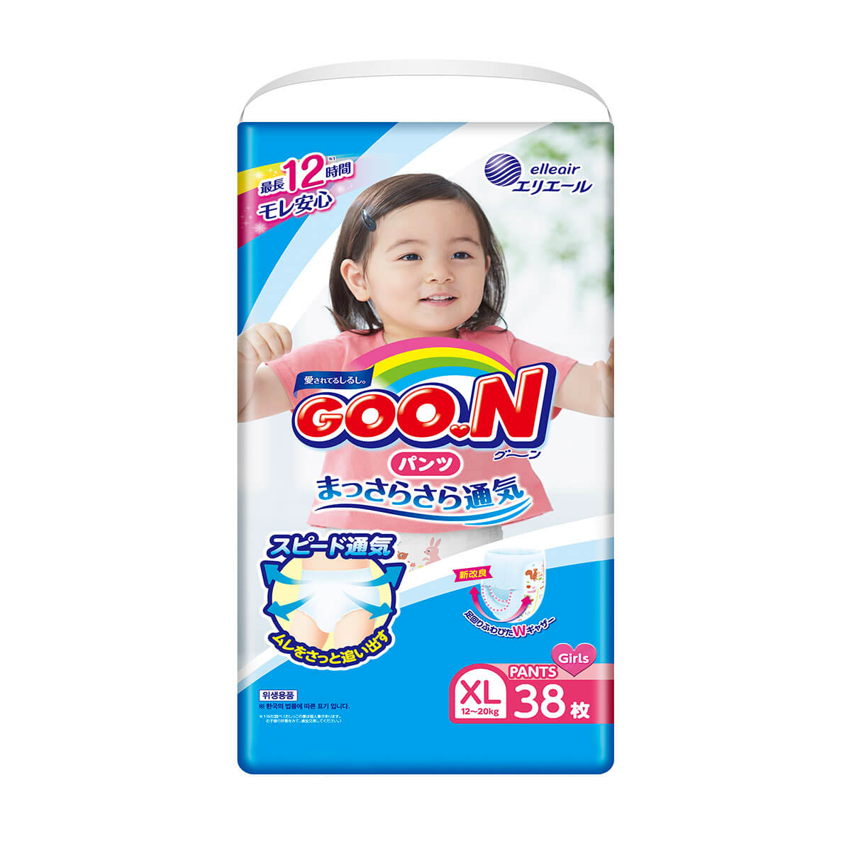 

Підгузки трусики Goo.N для дівчаток розмір XL (843099)