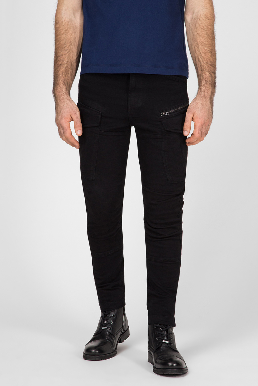 

Мужские черные карго Rovic zip 3d skinny G-Star RAW 38-32 D15490,B472