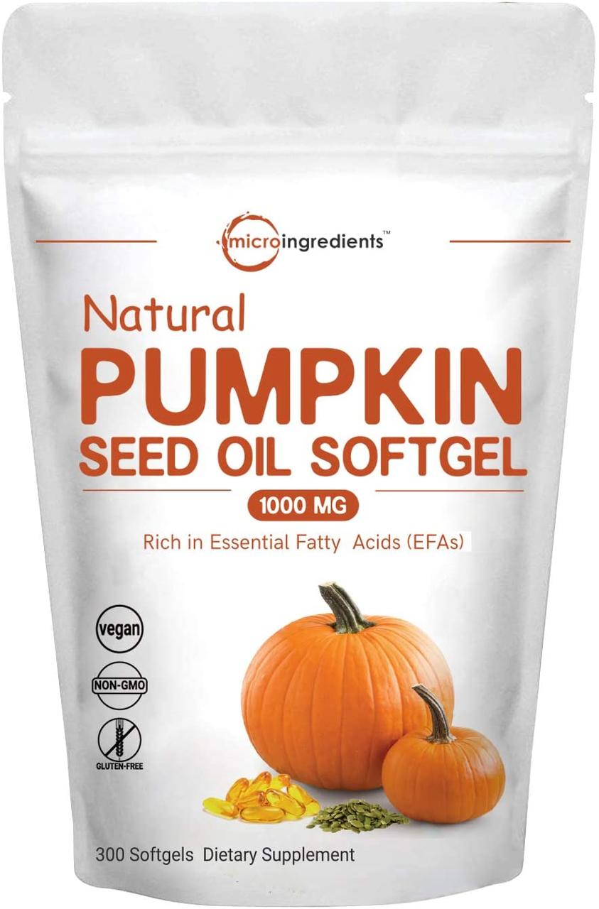

Масло семян тыквы Microingredients PUMPKIN SEED OIL 2000 мг 300 капсул