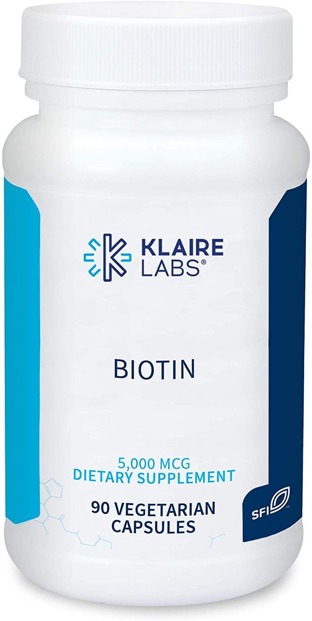 

Витамины Биотин Витамин Б7 Klaire Labs Biotin B7 5000 мг 90 капсул