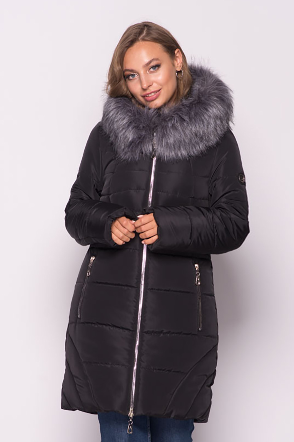 

Женская куртка зимняя MODA 00077-1 (50) XL Черный (00077-1 D)