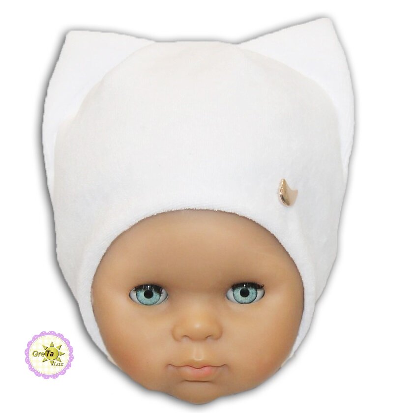 

Зимняя шапка GreTa Lux Kitty с ушками 48 белая