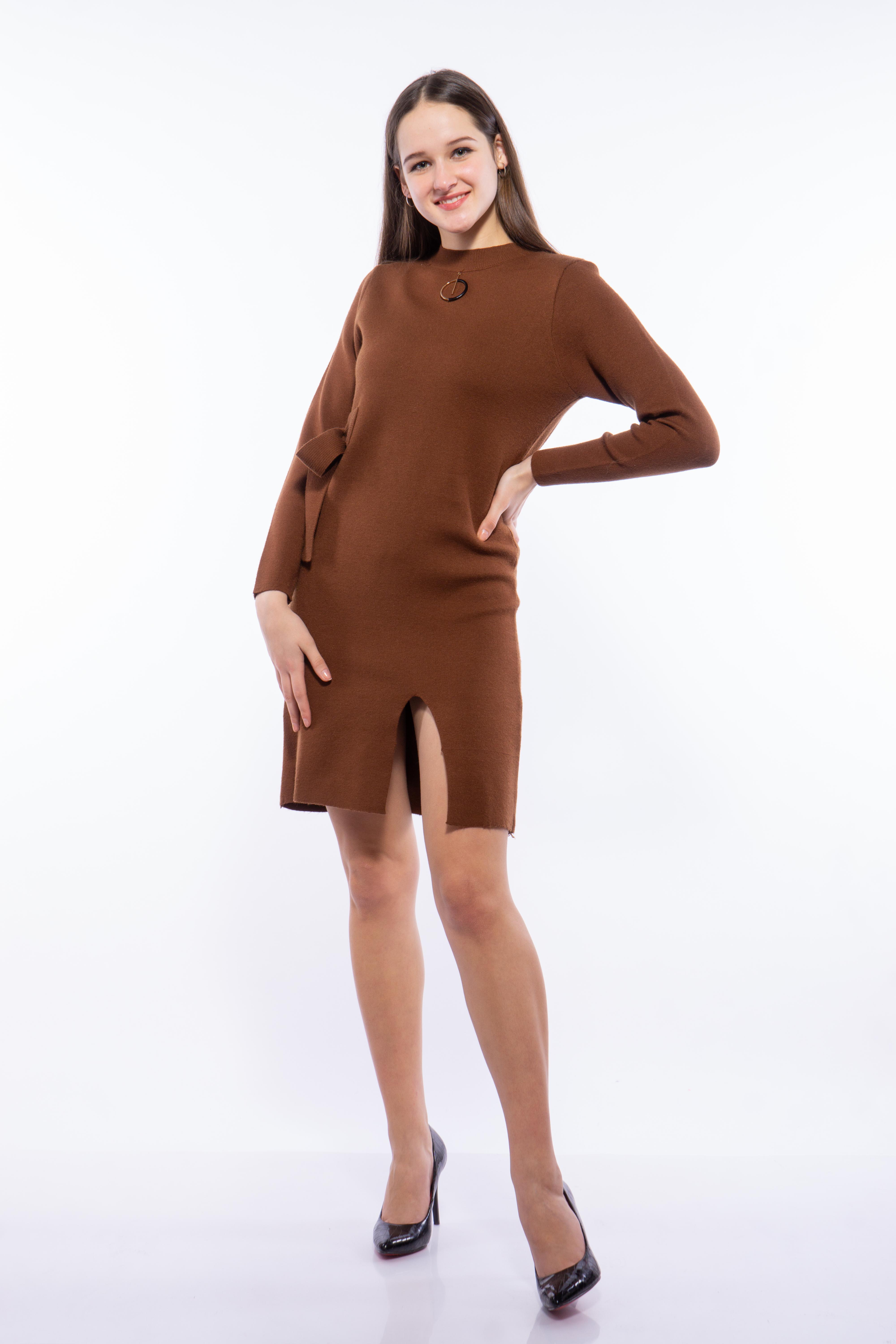 

Платье трикотажное Time of Style 120PFA064148 S-M Коричневый