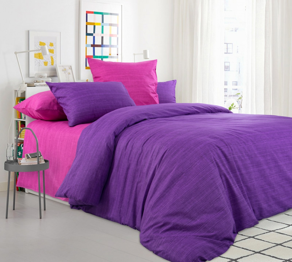 

Комплект постельного белья Komfort-tekstil Эко 10+12, перкаль (Полуторный на резинке)